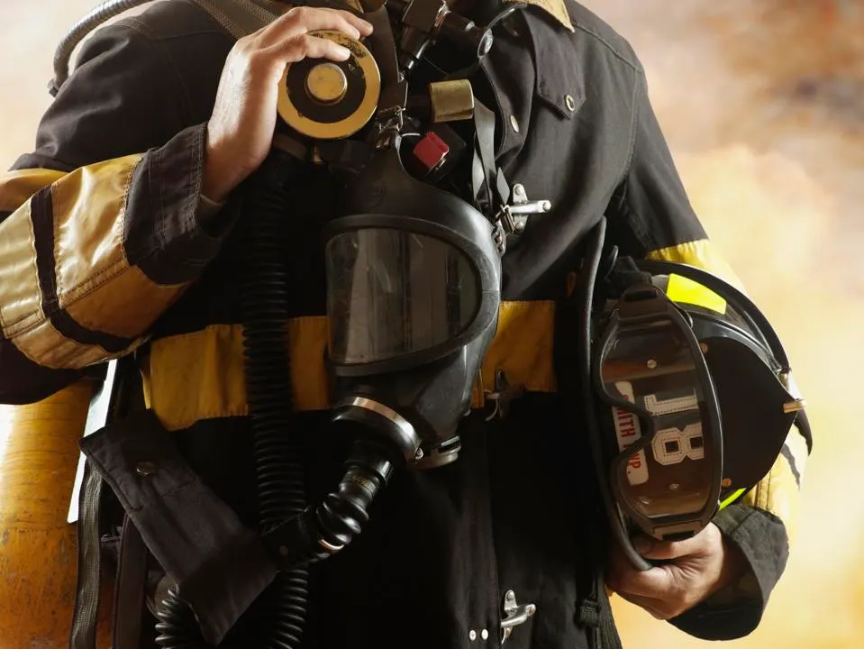 Fireman Suit Gas Mask Image